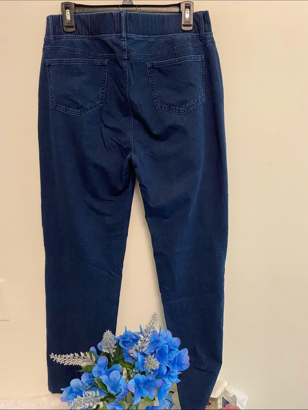 Lands' End Dark Blue Pull-On  Pants - Picture 6 of 8